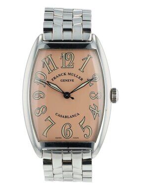 Franck Muller Casablanca Steel Salmon Dial 32mm Automatic Men's Watch